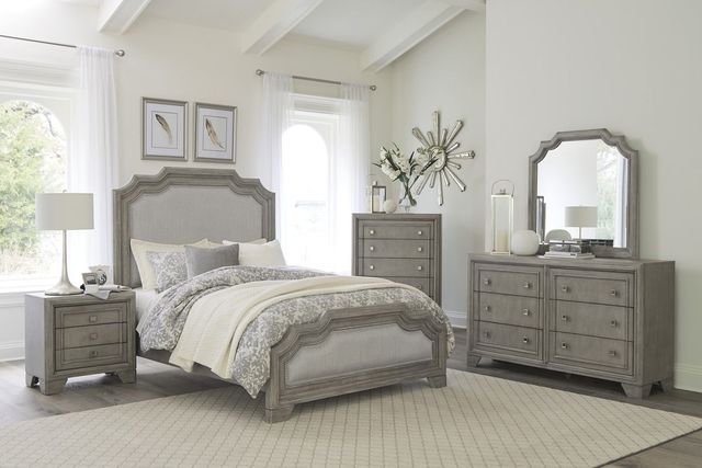 Mazin Furniture Colchester Driftwood Gray King Panel Bed-3