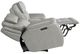 Bassett® Furniture Levitate Light Gray Leather Loveseat with Console-1