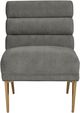 TOV Furniture Kelly Slub Grey Velvet Chair-1