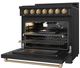 Thor Kitchen Gordon Ramsay Collection 36" Black Pro Style Liquid Propane Range with Precision Knob Control and Bronze Trim-4