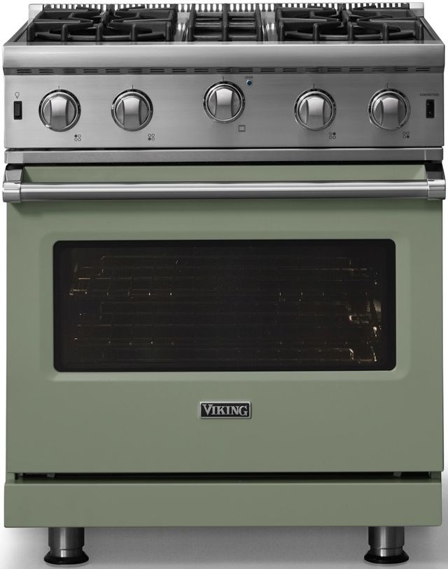 Viking® 5 Series 30" Eucalyptus Pro Style Natural Gas Range-3