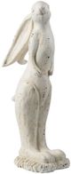 A & B Home White Large Rabbit Figurine-1