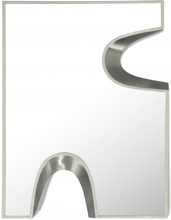 Meridian Furniture Soleil Cream/Silver 36" Mirror-0