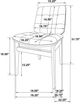 Coaster® Strouse 5-Piece Cream/Natural Oak Round Dining Table Set-3