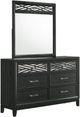 New Classic® Home Furnishings Obsidian 4-Piece Black King Panel Bedroom Set-2