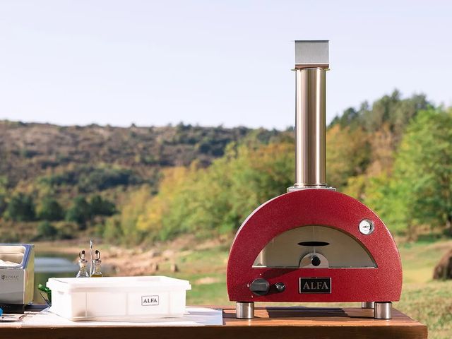 Alfa Moderno Antique Red Pizza Oven -2