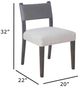 Nest Home Collections Elliot Black Wash/Gray/Vogar Ivory Dining Chair-3