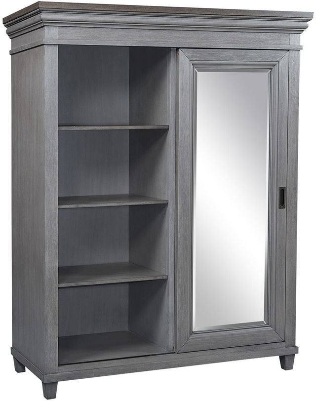 aspenhome® Caraway Aged Slate Sliding Door Chest-1