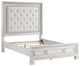 Homelegance® Theodora Pearl White California King Upholstered Panel Bed-4