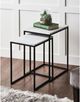 Renwil® Chalmers Set of 2 White Marble Nesting Tables-3