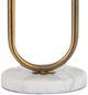 Decor-Rest® Furniture LTD Dotto Brushed Gold Metal/White Marble Table Lamp-1