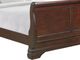 Elements International Chateau Vintage Cherry Queen Sleigh Bed-1