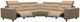 Stressless® by Ekornes® Emily 5-Piece Beige Power Reclining Sectional with Wide Arms-0