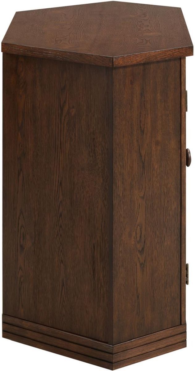 Martin Svensson Brown Glass Door Corner TV Stand-2