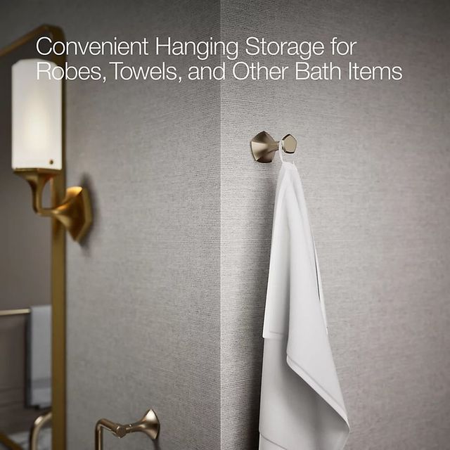KOHLER® Occasion® Vibrant Brushed Bronze Robe Hook-3