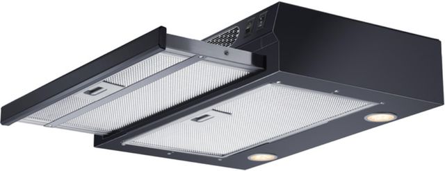 Summit® 18” Black ADA Compliant Ductless Retractable Under Cabinet Range Hood-3