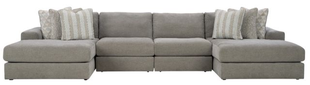 Signature Design by Ashley® Avaliyah 4-Piece Ash U-Shape Double Chaise Sectional-0