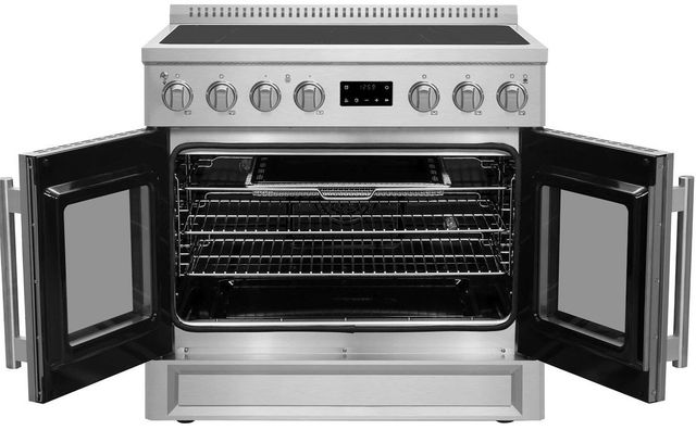 FORNO® Torino 36" Stainless Steel Pro Style Induction Range-1