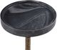 Bassett Mirror Black Accent Table with Antique Brass Base-1