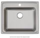 Elkay Lustertone® Lustrous Satin 25" 2-Hole Single Bowl Drop-in ADA Sink-1