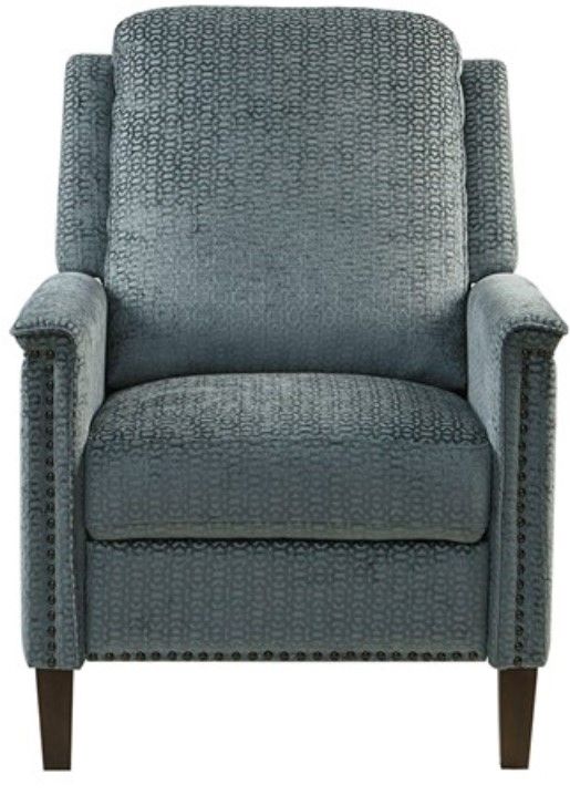 Olliix by Madison Park Salina Charcoal Push Back Recliner-2