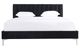 Mazin Furniture Melina Black King Upholstered Platform Bed-0