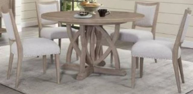 Bernards Citrus Heights 5-Piece Brown/White Dining Set-0