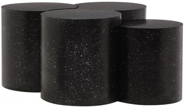 Meridian Furniture Dimple 4-Piece Black Modular Nesting Coffee Table Set-0