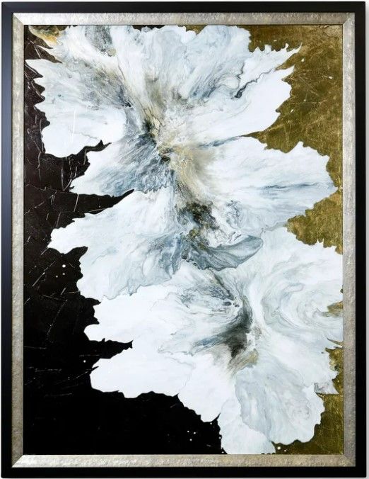 Stylecraft Satin and Silk Black/Gold/White Wall Art-0