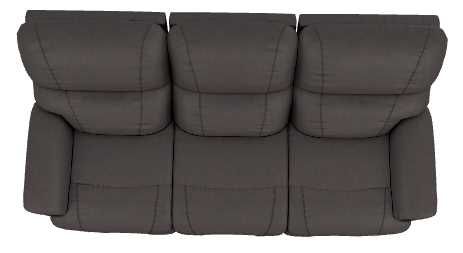 La-Z-Boy® Trouper Walnut Leather Power Reclining Sofa with Headrest and Lumbar-4