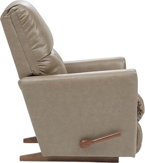 La-Z-Boy® Hawthorn Mushroom Leather Rocking Recliner-2