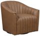 Homelegance® Boulevard Brown Swivel Chair-0
