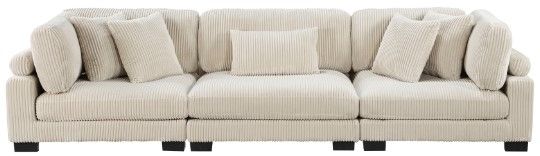 Mazin Furniture Traverse Beige Sofa-1