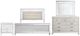 New Classic® Home Furnishings Valentino 4-Piece White California King Panel Bedroom Set-0