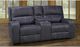Kwality Imports Perth Blue Power Reclining Loveseat With Console-0