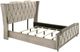 Coaster® Lorient Camel/Ivory California King Upholstered Panel Bed with LED-0