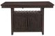 Homelegance® Oxton Cherry Brown Counter Height Table With Storage Base-2