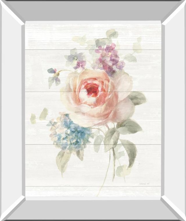 Classy Art Cottage Garden III Shiplap by Danhui Nai Mirror Framed Wall Art-0
