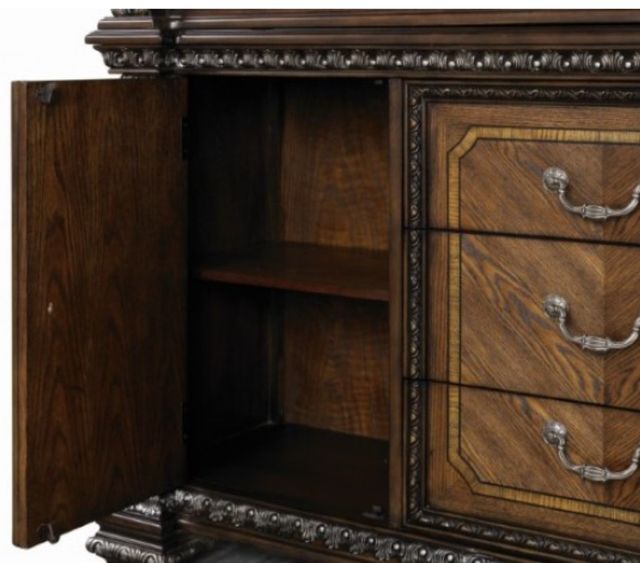 Furniture of America® Promenade Dark Brown Hutch and Buffet Set-3