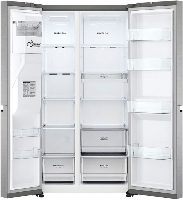 LG 36 in. 22.5 Cu. Ft. Stainless Steel Side-by-Side Refrigerator-1