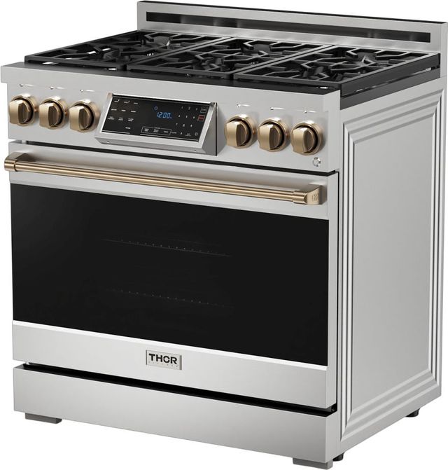 Thor Kitchen® Gordon Ramsay Series 36" Stainless Steel Pro Style Gas Range-2