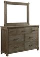 Elements International Scott 4-Piece Walnut Queen Platform Bedroom Set-5