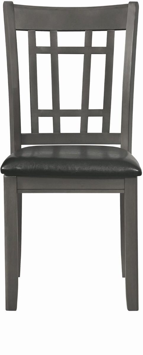 Coaster® Lavon 2-Piece Black Medium Grey Upholstered Dining Chairs-1