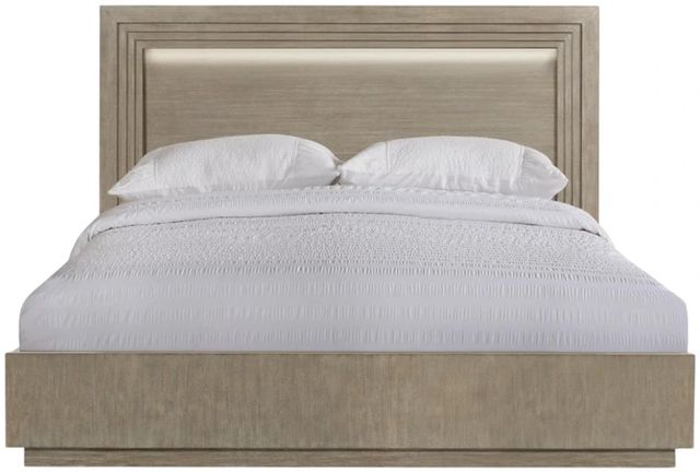 Riverside Furniture Cascade Dovetail King Illuminated Panel Bed-2