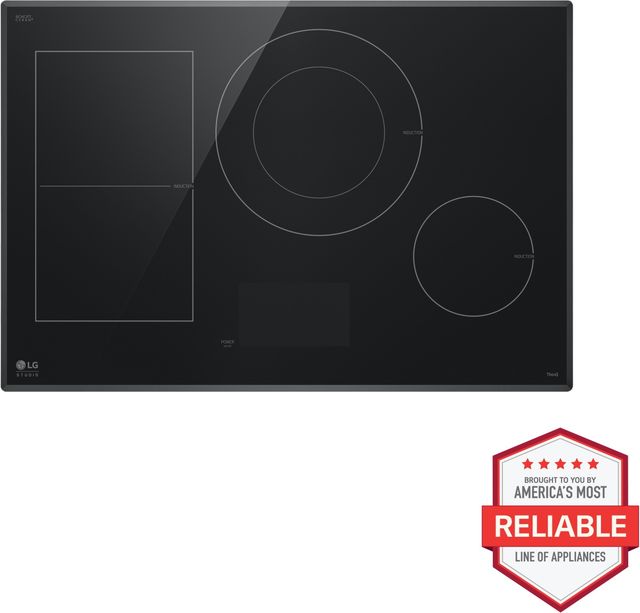 LG Studio 30" Black Induction Cooktop -1