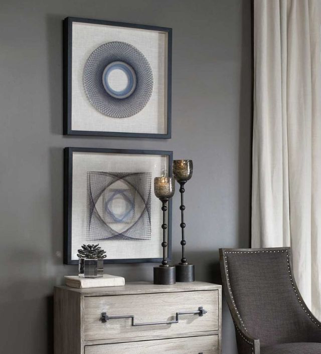 Uttermost® 2-Piece String Duet Shadow Boxes Wall Art Set-1
