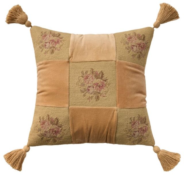 Nourison Home™ Mina Victory Vintage Pillow Gold 18"x18" Throw Pillow-0