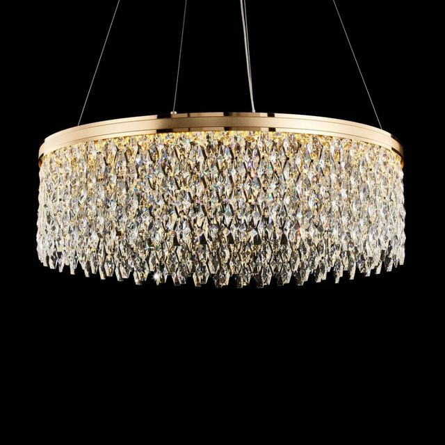 Michael Amini® Orlena Clear/Gold Large LED Chandelier-1
