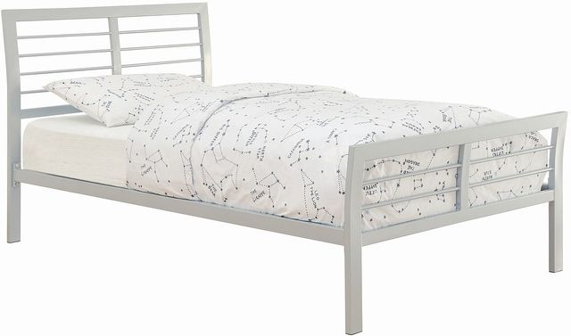 Coaster® Cooper Silver Queen Metal Bed-0