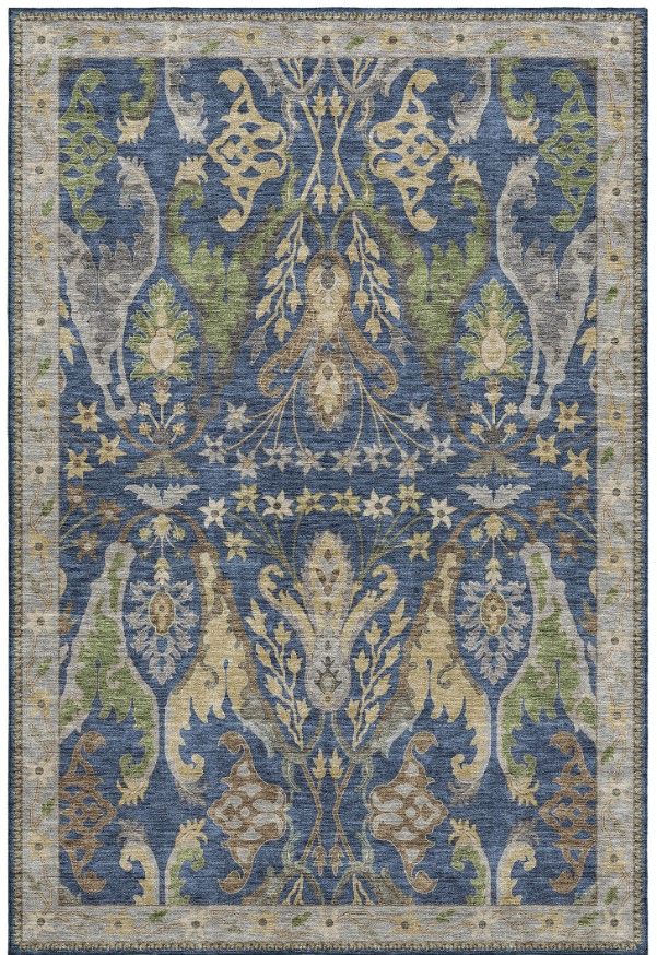 Dalyn™ Rug Company Hatay HY6 Navy 5'x8' Area Rug-0